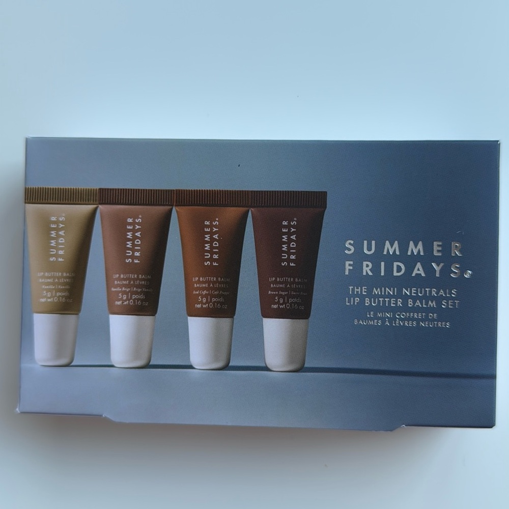 Summer Fridays the Mini Neutrals Lip Butter Balm Set (Limited Edition)